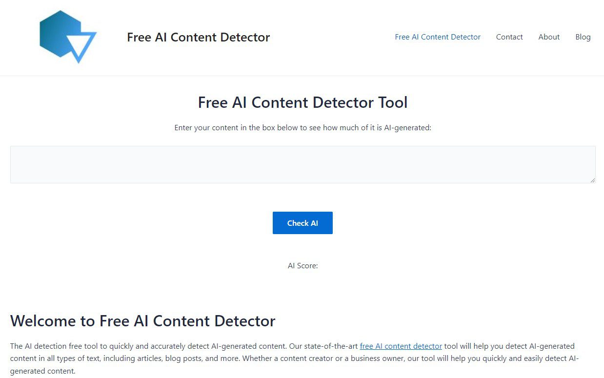 Free AI Content Detector free ai detector.net