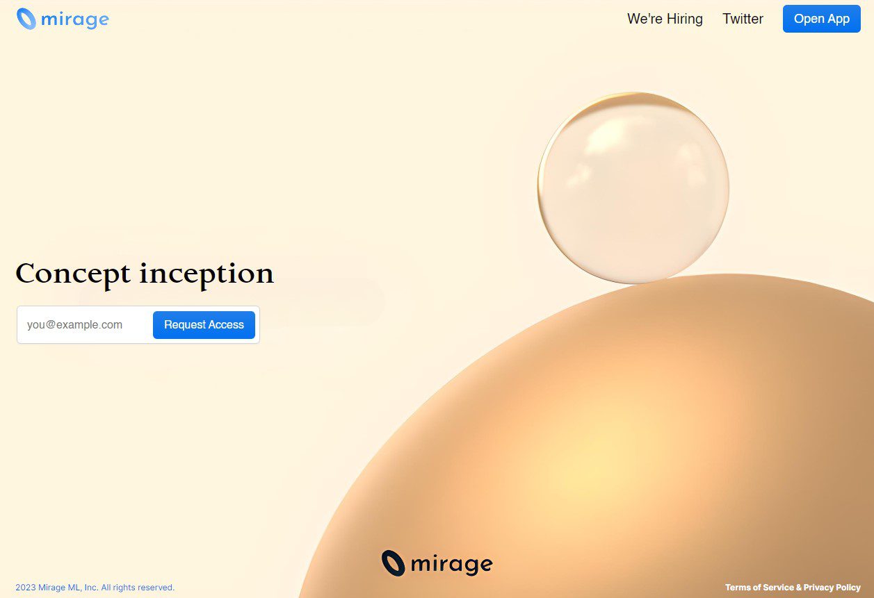 Mirage mirageml.com