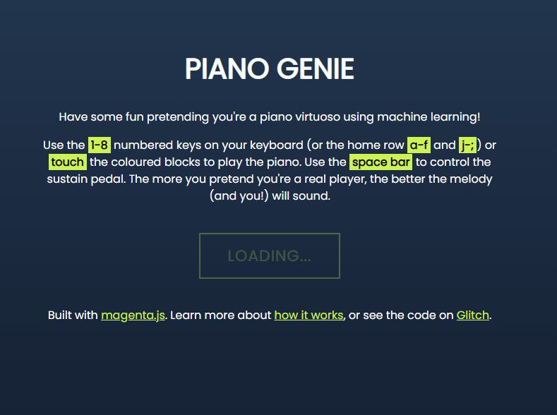 Piano Genie piano genie.glitch.me