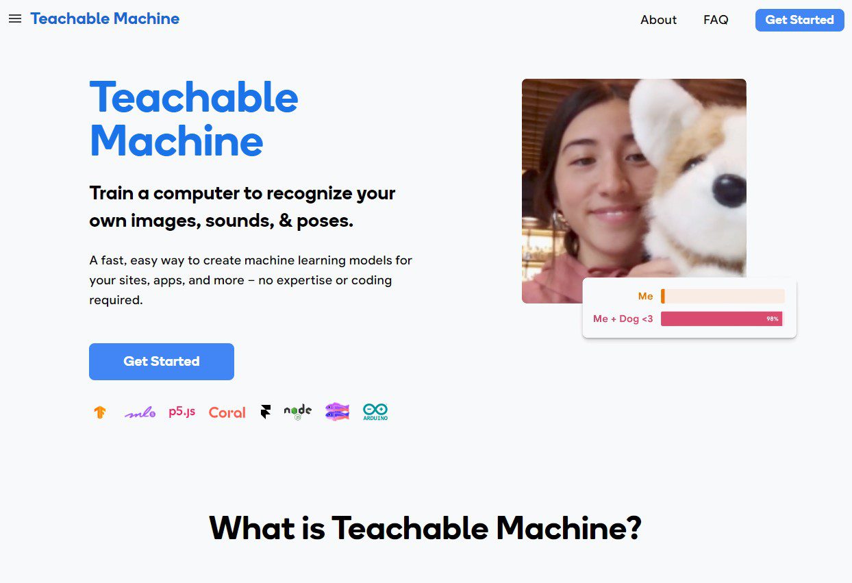 Teachable Machine teachablemachine.withgoogle.com